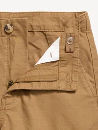 Baggy Cargo Ripstop Pants for Boys - Doe A Deer — view 5