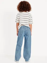 Baggy Non-Stretch Jeans for Boys - Light Wash — view 2