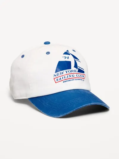 Baseball Cap for Men - Nautical Blue