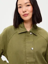 Belted Utility Jacket - Mysterious Fern — view 5