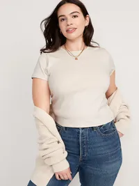 Bestee Crop T-Shirt - Wish Bone — view 5