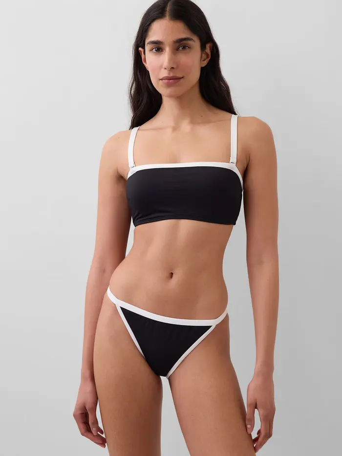 Bikini Bottom - Black with white trim