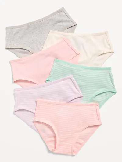 Bikini Underwear 6-Pack for Toddler Girls - Pink Stripe