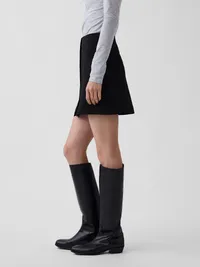 BiStretch Snap-Front Mini Skort - Black — view 3