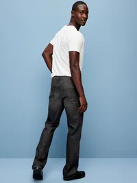Boot-Cut Built-In Flex Jeans - Washed Black — view 3