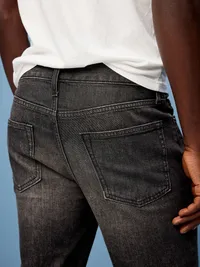 Boot-Cut Built-In Flex Jeans - Washed Black — view 4