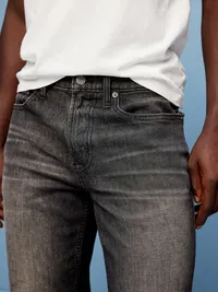 Boot-Cut Built-In Flex Jeans - Washed Black — view 5