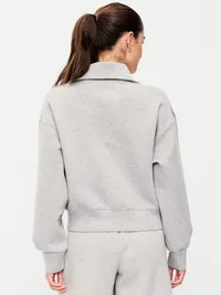 Bounce Fleece Half-Zip Pullover Sweatshirt - Heather Gray — view 2