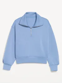 Bounce Fleece Half-Zip Pullover Sweatshirt - Kyanite — view 2