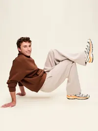 Bounce Fleece Oversized Half-Zip Pullover - Horse Chestnut — view 3