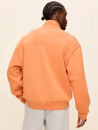 Bounce Fleece Oversized Half-Zip Pullover - Light Maple — view 2