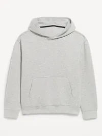 Bounce Fleece Oversized Pullover Hoodie - Heather Gray — view 4