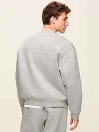 Bounce Fleece Oversized Sweatshirt - Heather Grey — view 2