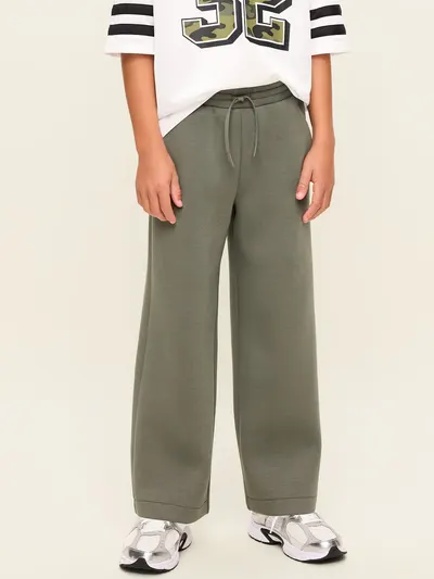 Bounce Fleece Super Baggy Sweatpants for Boys - Moss Green