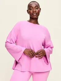 Bounce Lite Oversized Bell-Sleeve Top - Orchid — view 5