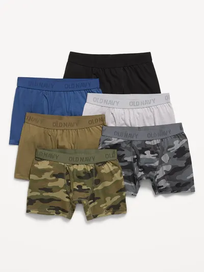 Boxer-Briefs Underwear 6-Pack for Boys - Camo