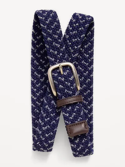 Braided Belt for Men - Blue Multi