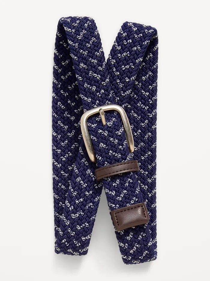 Braided Belt for Men - Blue Multi