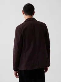 Brushed Twill Blazer - TERRA BROWN — view 3
