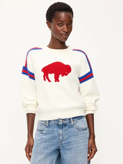 Buffalo Bills Cropped Sweater for Women - Buffalo Bills