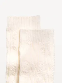 Cable Knit Socks - Sea Salt — view 2