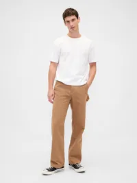 Canvas '90s Loose Carpenter Pants - CAMEL — view 2