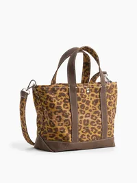 Canvas Logo Mini Tote Bag - Leopard print — view 2
