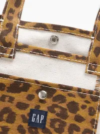 Canvas Logo Mini Tote Bag - Leopard print — view 3