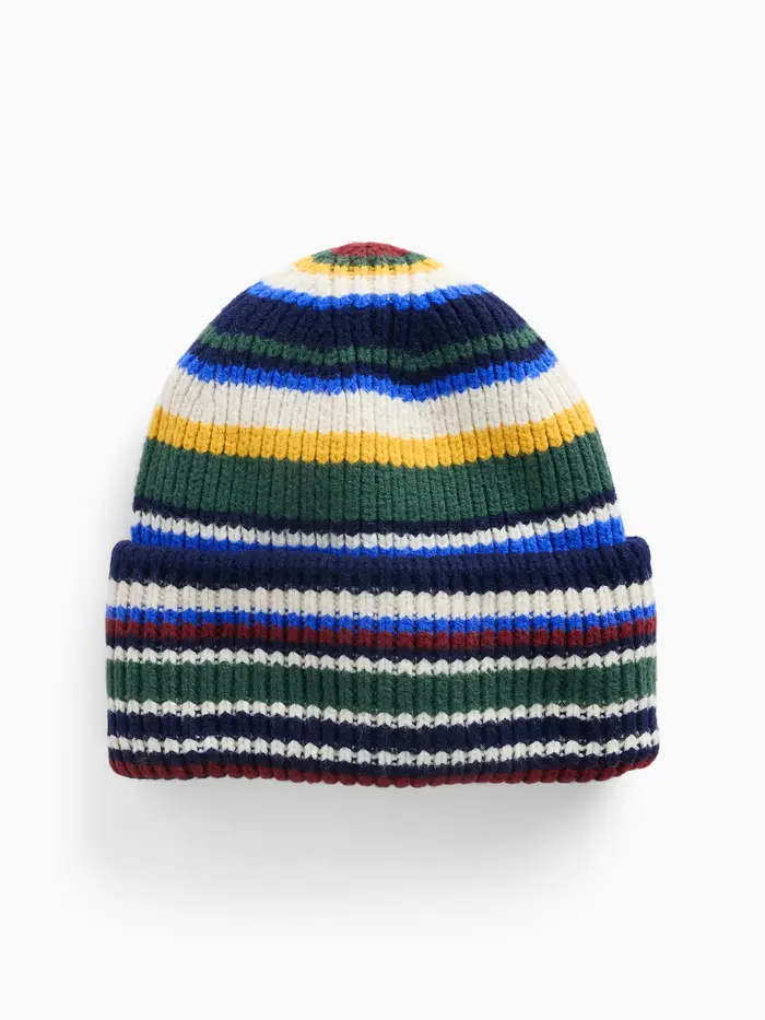 CashSoft Chunky Beanie - MULTI STRIPE