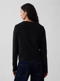 CashSoft Crew Sweater - Black — view 3