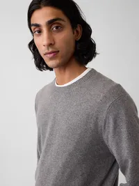 CashSoft Crew Sweater - Heather grey — view 4