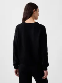 CashSoft Oversized V-Neck Sweater - Basic black — view 3