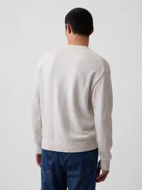 CashSoft Relaxed Logo Sweater - Regular gray — view 3