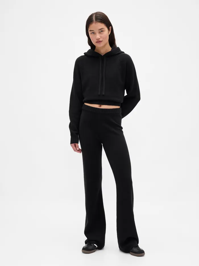 CashSoft Sweater Boot Pants - True black