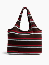 CashSoft Tote - Brown multi stripe — view 4