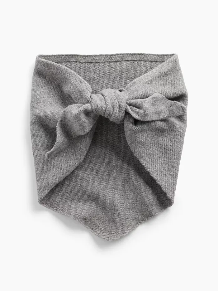 CashSoft Triangle Scarf - Heather grey