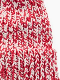 Chunky Knit Beanie - Modern red — view 3