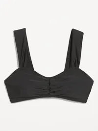 Cinched Swim Top - Black Jack — view 4