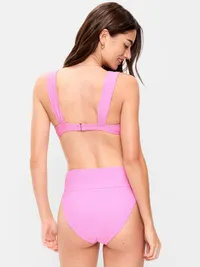 Cinched Swim Top - Rock Rose — view 2