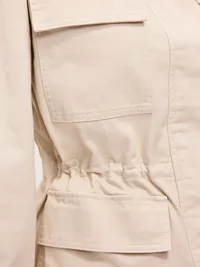 Cinched-Waist Utility Jacket - Wish Bone — view 4