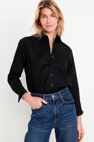 Classic Button-Down Shirt - Black Jack
