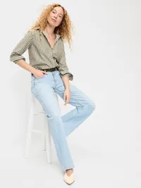 Classic Button-Down Shirt - Neutral Stripe — view 3