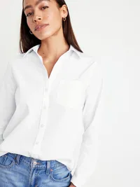 Classic Button-Down Shirt - White Lilies — view 4