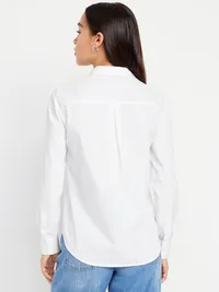 Classic Button-Down Shirt - White Lilies — view 2