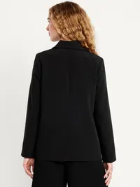Classic Double-Weave Blazer - Black Jack — view 2