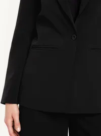 Classic Double-Weave Blazer - Black Jack — view 5