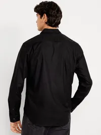 Classic Fit Everyday Poplin Shirt - Black Jack — view 2