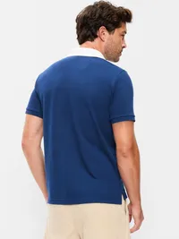 Classic Fit Pique Graphic Polo - Plane View — view 2