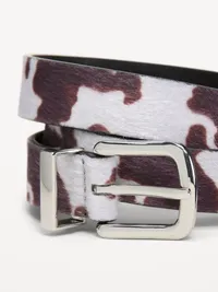 Classic Pony Hair Belt - Cowhide — view 3