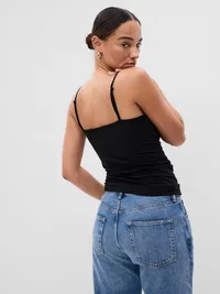 CloseKnit Basic Cami - Black — view 5